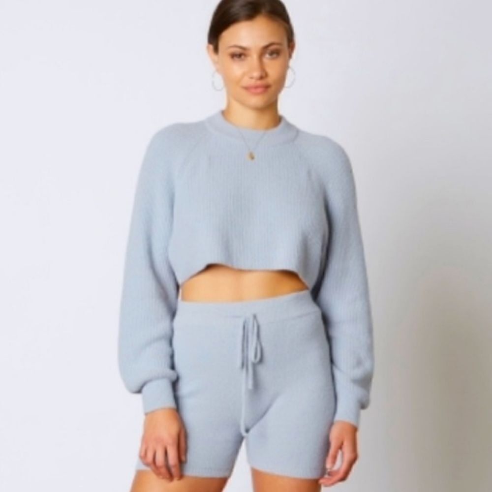 Nwt Cotton Candy LA Cropped Oversized Sweater Shirt Size XS S